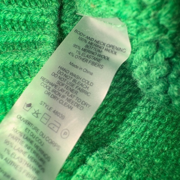 Tory Sport Court Green Mountain Fairisle Lambswool Sweater. Size Small.  NWT - Picture 8 of 10